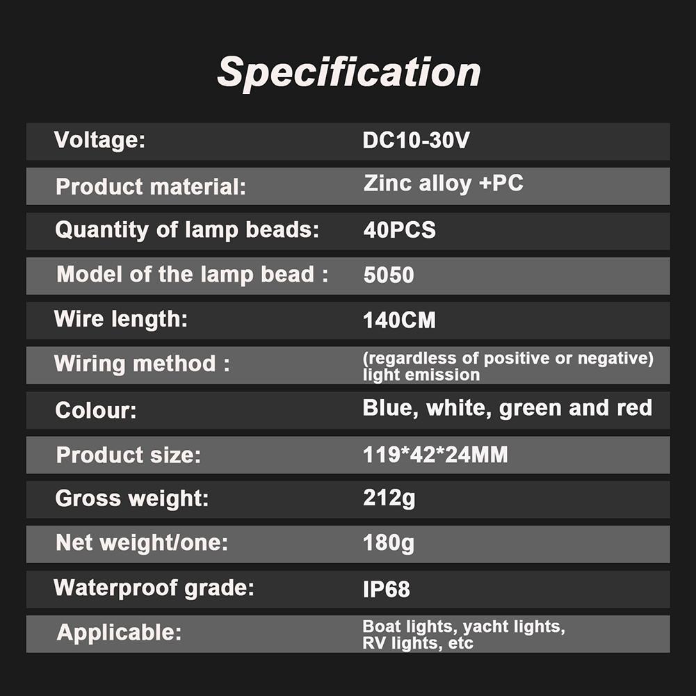 Universal Zinc Marine Navigation Lights Starboard Lights Bow Lamp Red Green Sailing Light For Boat Pontoon Warning Light