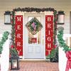 2020 Red Christmas Door Curtain: Home Decoration Pendant for Door Hanging and Scene Layout
