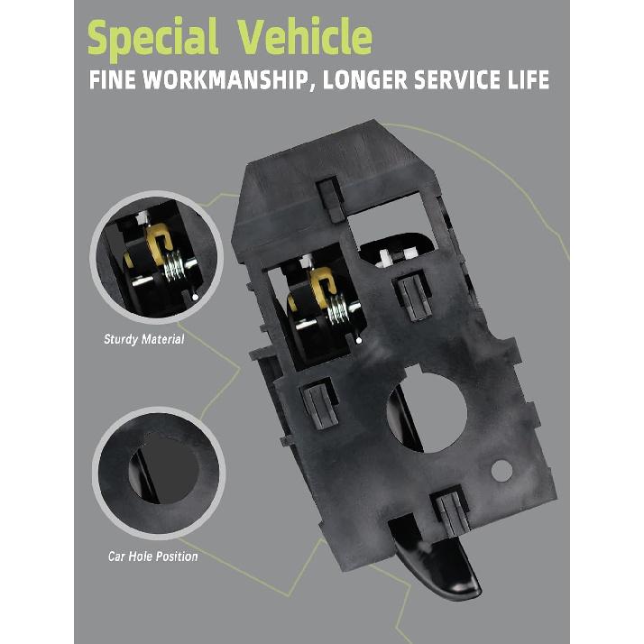 Interior Door Handle Front Or Rear Left Driver/Right Passenger Side Compatible With Hyundai Elantra 2001 2002 2003 2004 2005 2006 Replaces#