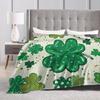 Trifolium pattern blanket - suitable for St. Patrick's Day, living room, bed, camping. Suitable for all seasons