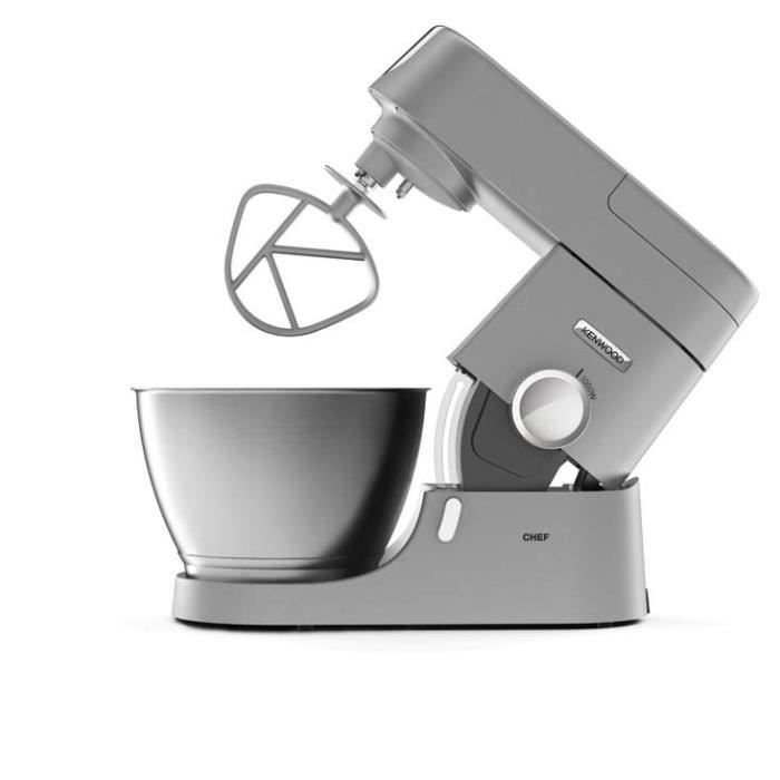 Chef Stand Mixer - KENWOOD - KVC3100S - 4.6 L Stainless Steel Bowl - Dough Hook, Whisk and Beater Included - 1000 W - Silver