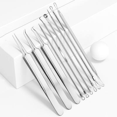 Kit di strumenti per la rimozione dei punti neri, estrattore professionale di punti neri con custodia e lente di ingrandimento 5x per brufoli, punti neri, brufoli, rimozione di fronte, viso, naso