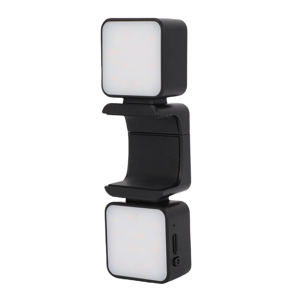 LED Fill Light Fit for DJI Pocket 3 Action Camera USB C Rechargeable Magnetic Auxiliary Dual Light Attachment for