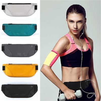 Bolsas de Cintura para Correr de Tres Secciones Transpirables Bolsa para Teléfono Deportivo Bolso de Running para Maratón de Moda Deportes