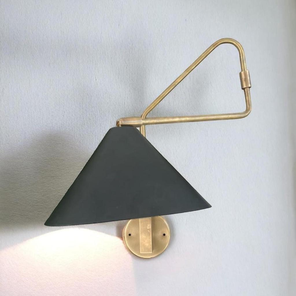 Stilnovo Inspired Brass Wall Light - Mid Century Modern Shakeable Decor | Valentine's Day Gifts, Party Decoration, Porch, Holiday Lighting