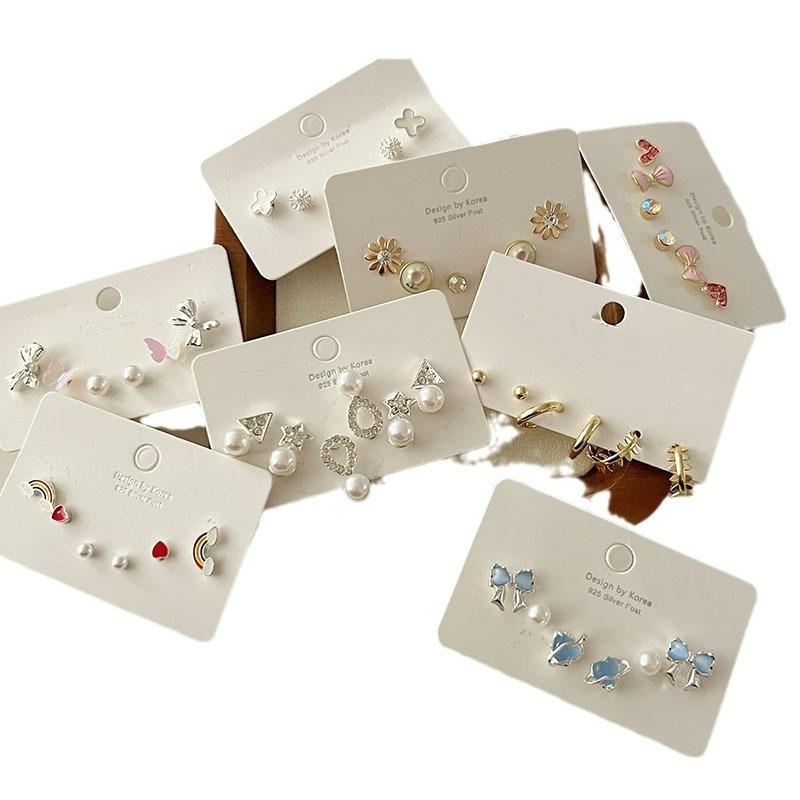 Exquisite Set, Earrings, Niche Design Earrings, Women's High-end Stud Earrings, Women's 6-piece Set