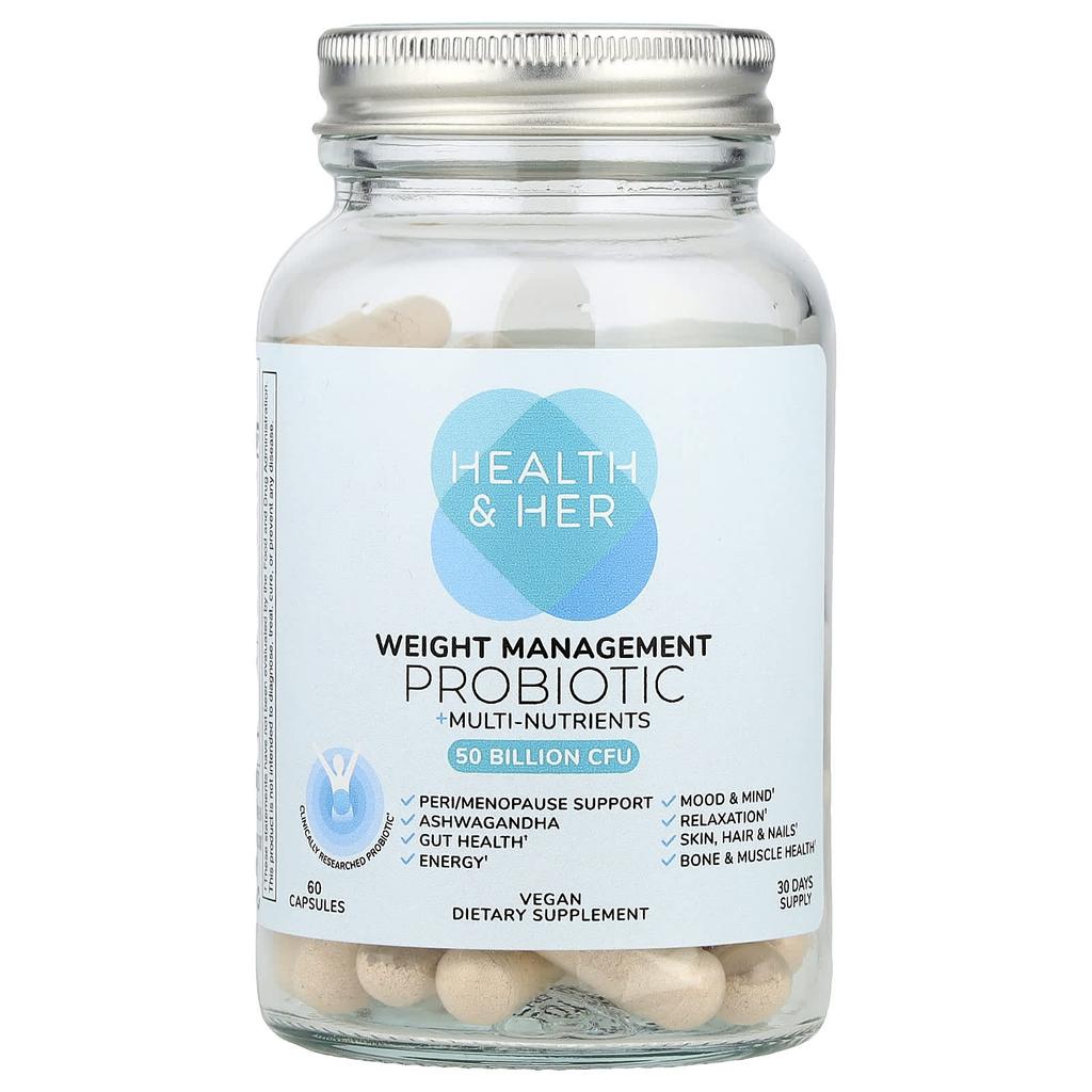 Weight Management Probiotic + Multi-Nutrient, 60 Capsules