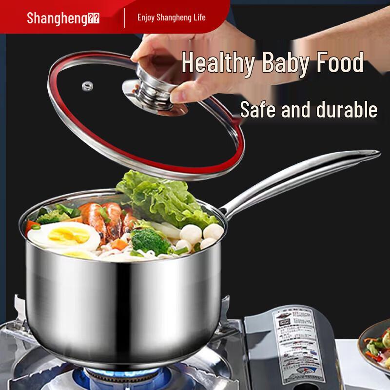 

Shangheng 304 Stainless Steel Saucepan with Anti-Scald Handle