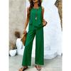 Bohemian women's sleeveless suit is suitable for daily wear, vacation sleeveless suit, spot solid color premium