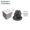 Cocktail Smoker Kit with 4 Flavors Wood Chips -Ceramics Bourbon Whiskey Skull-Shaped Old Fashioned Smoker Infuser for Bar Tools