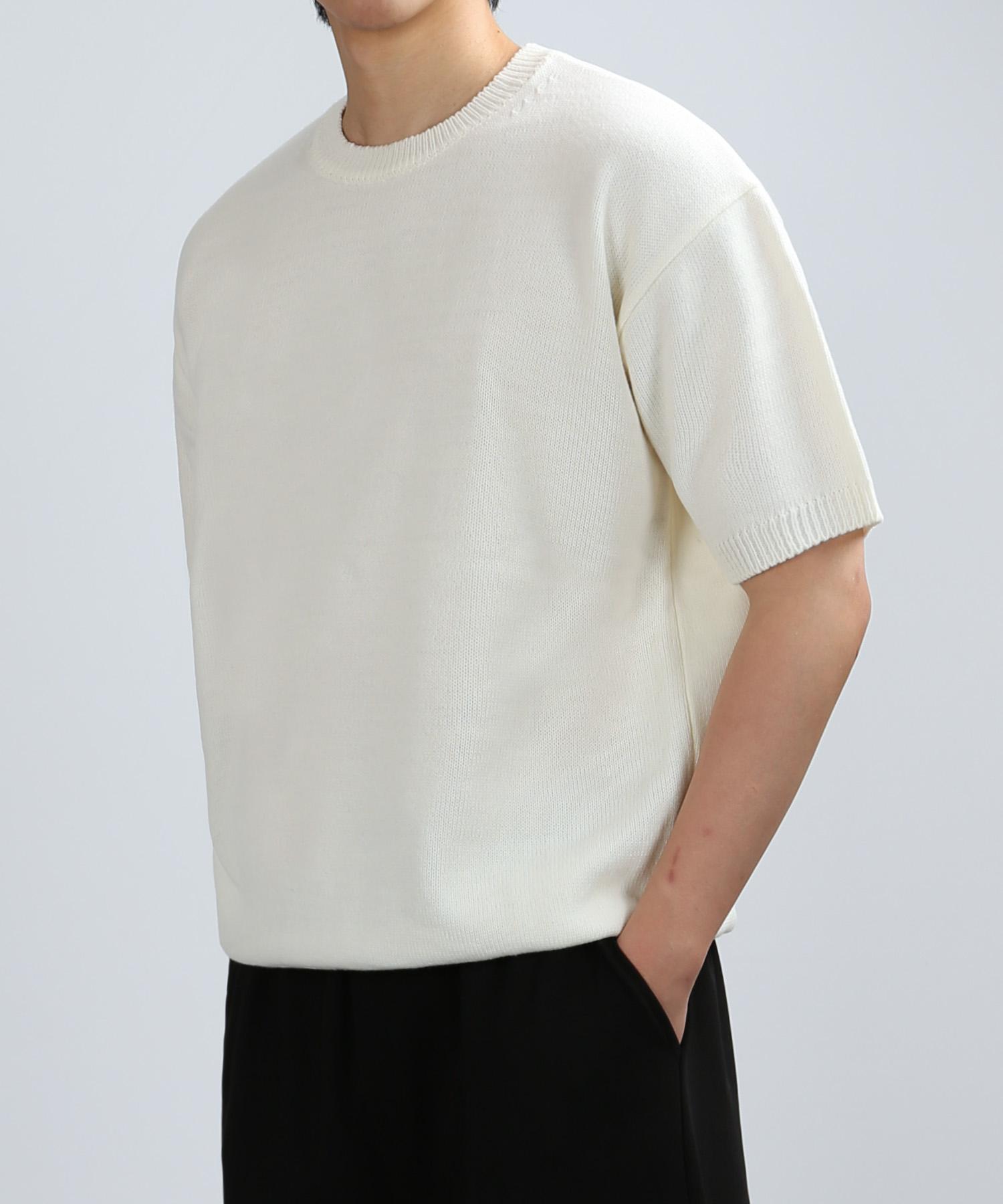 Johnny West Dayday Hachi Knit [7G Half] (Cream) 48(95)