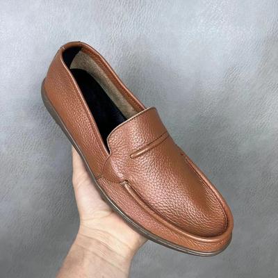 Herrenleder-Schuhe mit runder Zehenpartie, niedrig geschnitten, Rindsleder, Slipper, Arbeitsschuhe, Herren-Freizeitschuhe, Schuhwerk, Angebot Sommerausverkauf, Neuheit, Social Designer, PU
