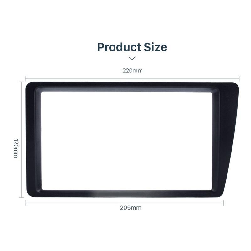 NEW-Top Double 2 Din Car Radio Fascia for 2001-2005 Honda Civic LHD Dash Mount DVD Frame Auto Stereo Adaptor