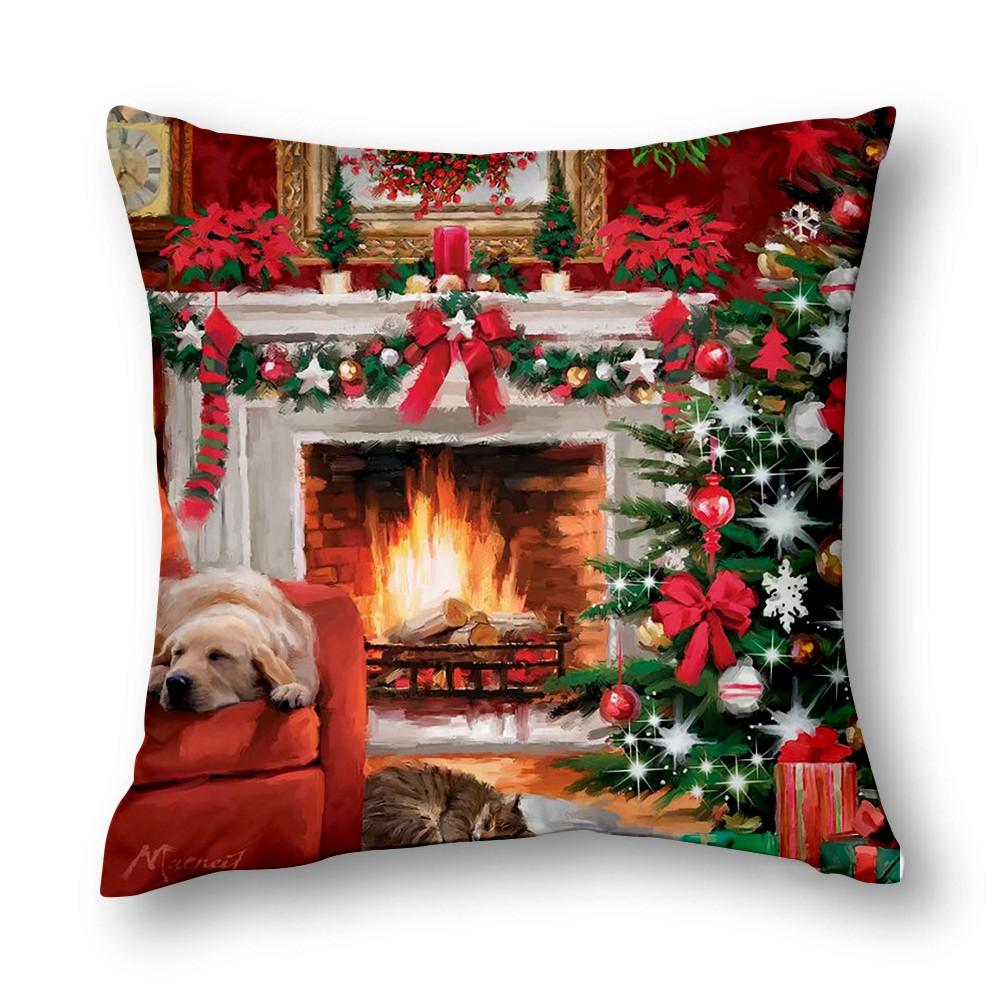 Upgrade Your Home Decor With Festive Atmosphere Living Room Decor Christmas Decoration Cushion Cover 40X40 45X45 50X50 60X60
