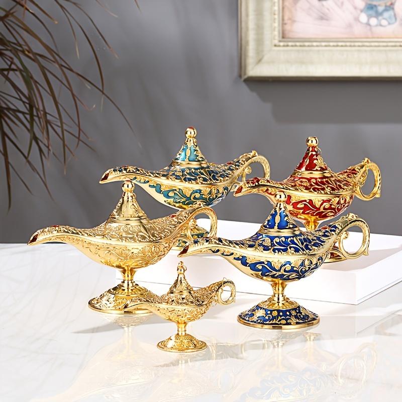 Vintage Legend Aladdin Lamp Magic Genie Wishing Light Tabletop Decor Crafts For Home Wedding Decoration Gift For Party Home Deco