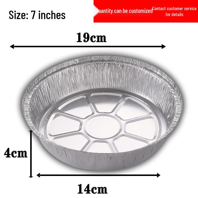 Square Food-Grade Thickened Tin Foil Pan for Baking and Grilling - Disposable Aluminum Foil Box 10 pieces thick type