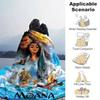1pc, Moana Movie Poster Print Home Decor, Throw Blanket for Couch, Bed, Travel, Camping