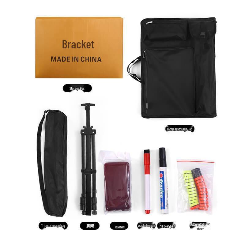 Large Magnetic Aluminum Floor Stand Tactics Board for Coaches with Pen and Eraser