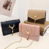 Korean Version of Small Square Bag Women's Fashionable Diamond Chain Bag