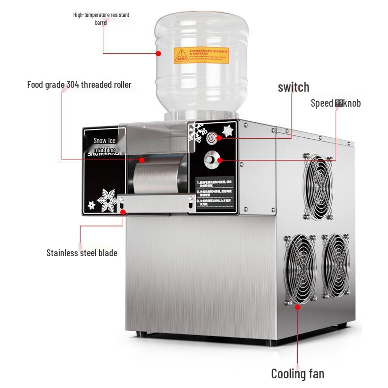 Korean Style Automatic Snow Ice Maker – Commercial Cotton Ice Machine for Desserts