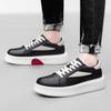 Fashion Genuine Leather Male Walking Shoes 2025 New Mens Sneakers Stylish Lace-Up Men Casual Flats Classic All-match Men's Skate Shoes