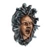 Vintage Greek Goddess Head Wall Plaque Retro Resin Mythological Figurine with Snake Hairs Spooky Wall Sculpture for Home Bedroom Decor