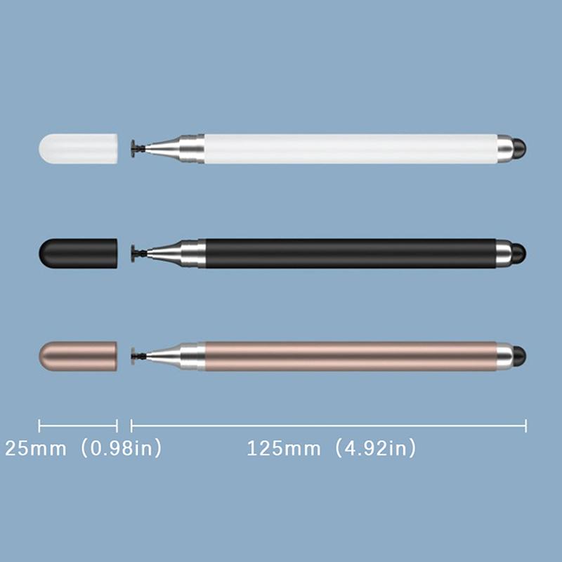 2 i 1 Universal Stylus Penn For Nettbrett Mobiltelefon Pad Tilbehør Tegne Nettbrett Kapasitiv skjerm