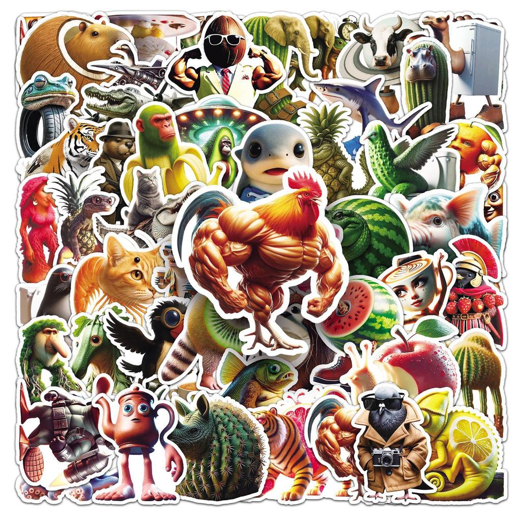 50 Shanhaijing Graffiti Stickers Decorative Water Cup Computer Tablet Suitcase Stickers