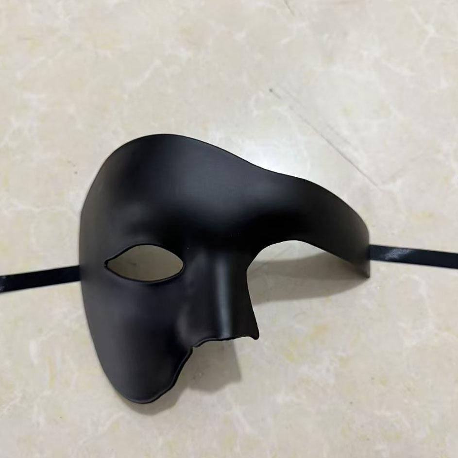 Vintage Einauge Halbmaske, Phantom der Oper Maskenballmaske für Halloween, Cosplay & Kostümparty