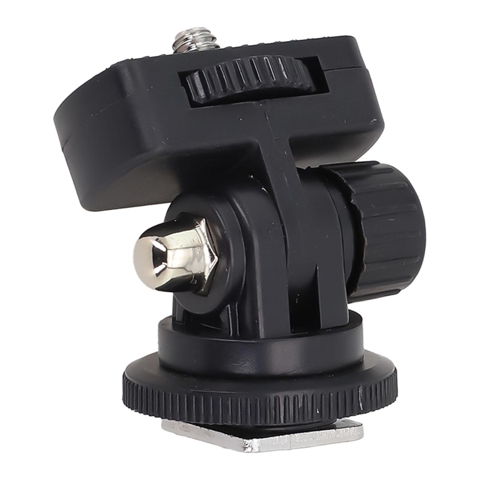 

Camera Accessory Mount 1/4 Screw Cold Shoe for Monitors and Video Lights Compatible with DSLR Mirrorless Cameras чёрный