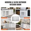 BBQ Access Door, 774x532 Mm Double Outdoor Kitchen Door, Stainless Steel Flush Mount Door, Wall Vertical Door with Recessed Handles , for BBQ Island,