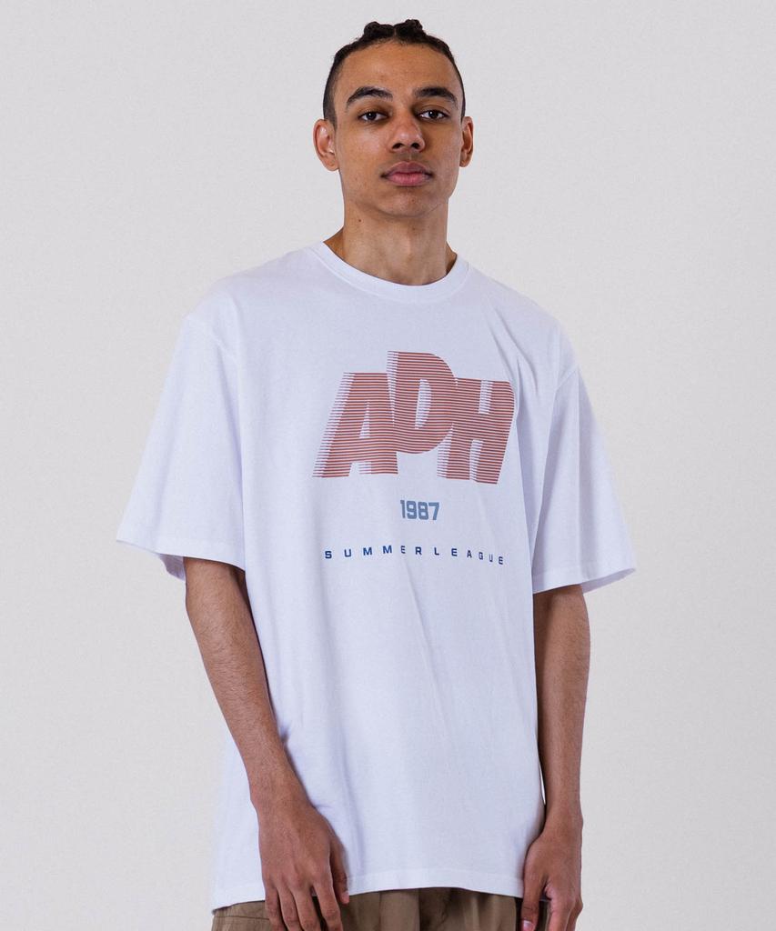 ALL DAY HOOPS Adh Summer League Oversized Short Sleeve T-Shirt White