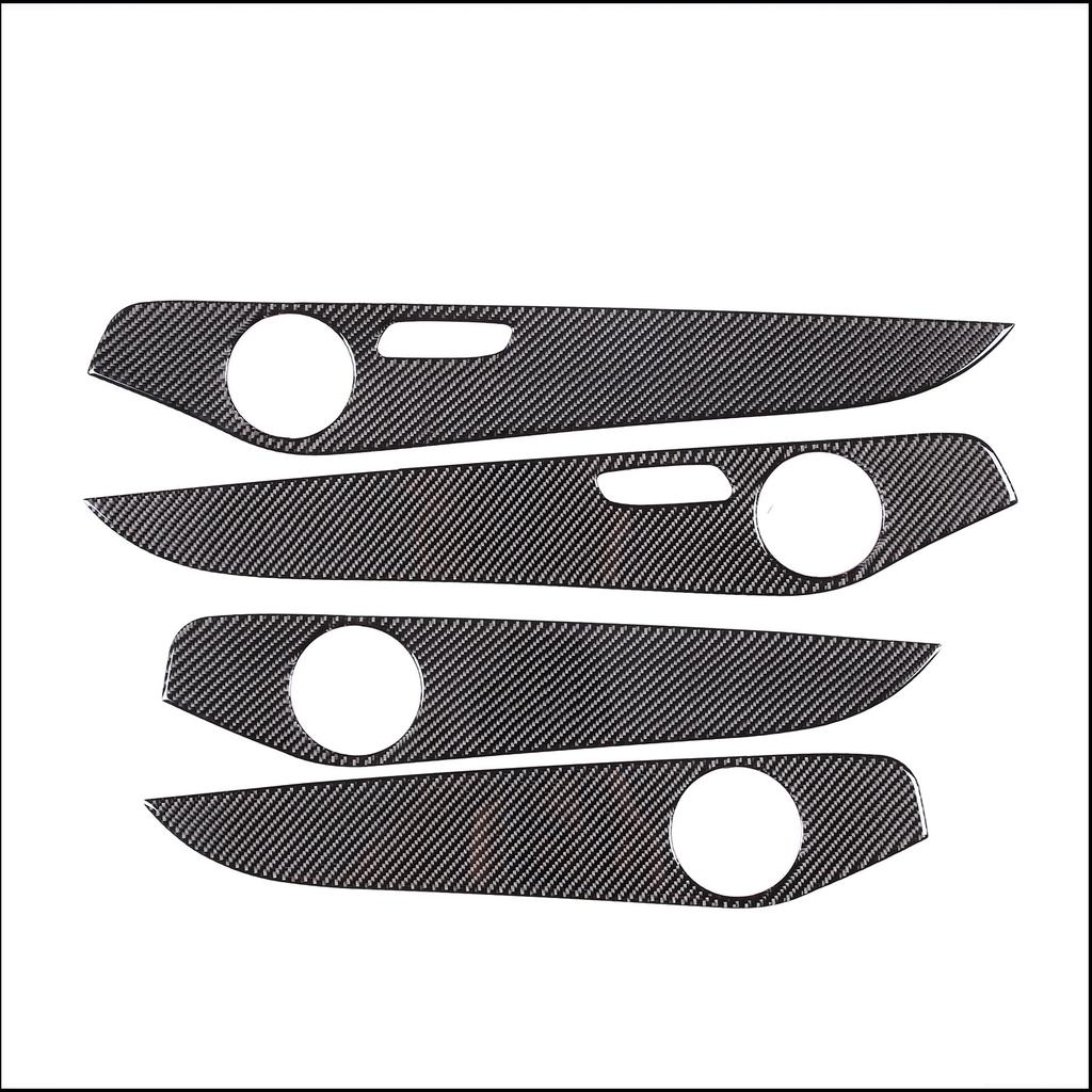 For Mercedes-Benz C-Class GLC W205 C180 2014-2020 Car Interior Doors Decoration Panel Cover Trim Soft Carbon Fiber Accessories