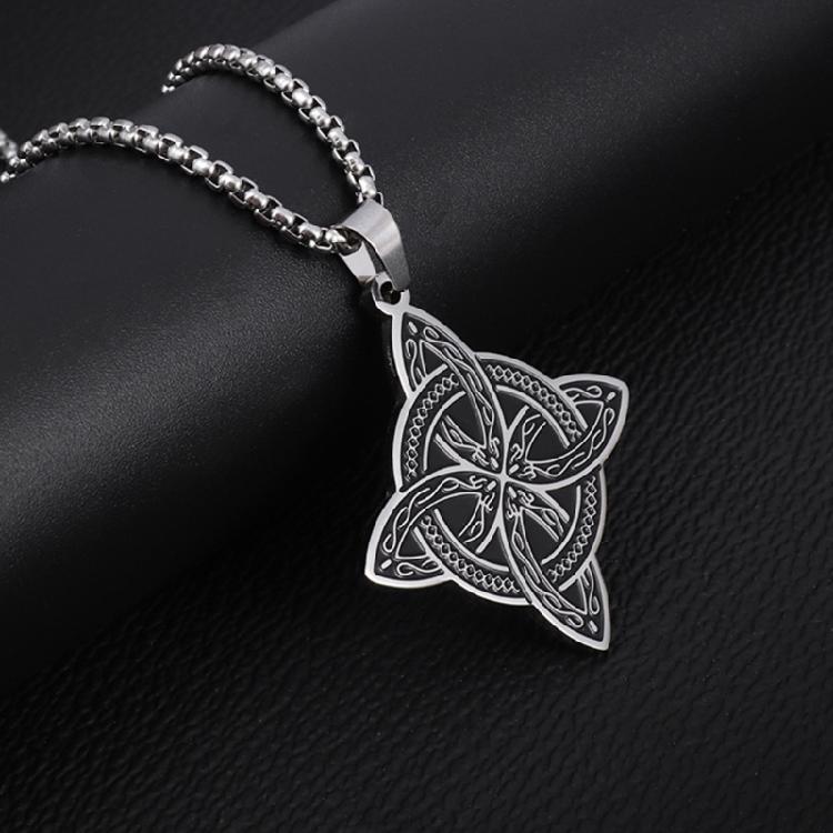 Damen Hexerei Edelstahl Choker Halsketten Vintage Amulette Schmuck Geschenk