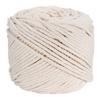 4 mm Baumwoll-Makramee-Seil, naturbeige, gedrehte Kordel, handgefertigt, 100 m