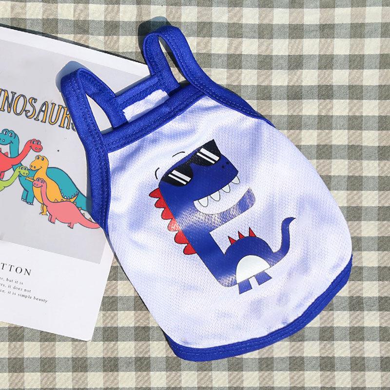 Halter Top Mesh Breathable Dog Cat Pet Cat Clothes Dog and Puppy Short Sleeves