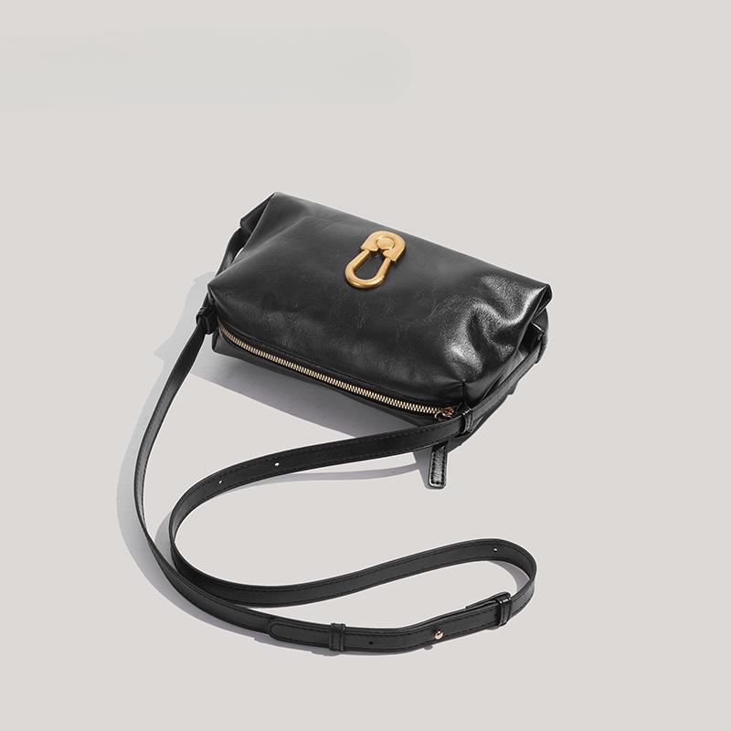 Bags for Women with Niche Simple Retro Commuting Bags Fashionable Texture Casual One-shoulder Crossbody Bag