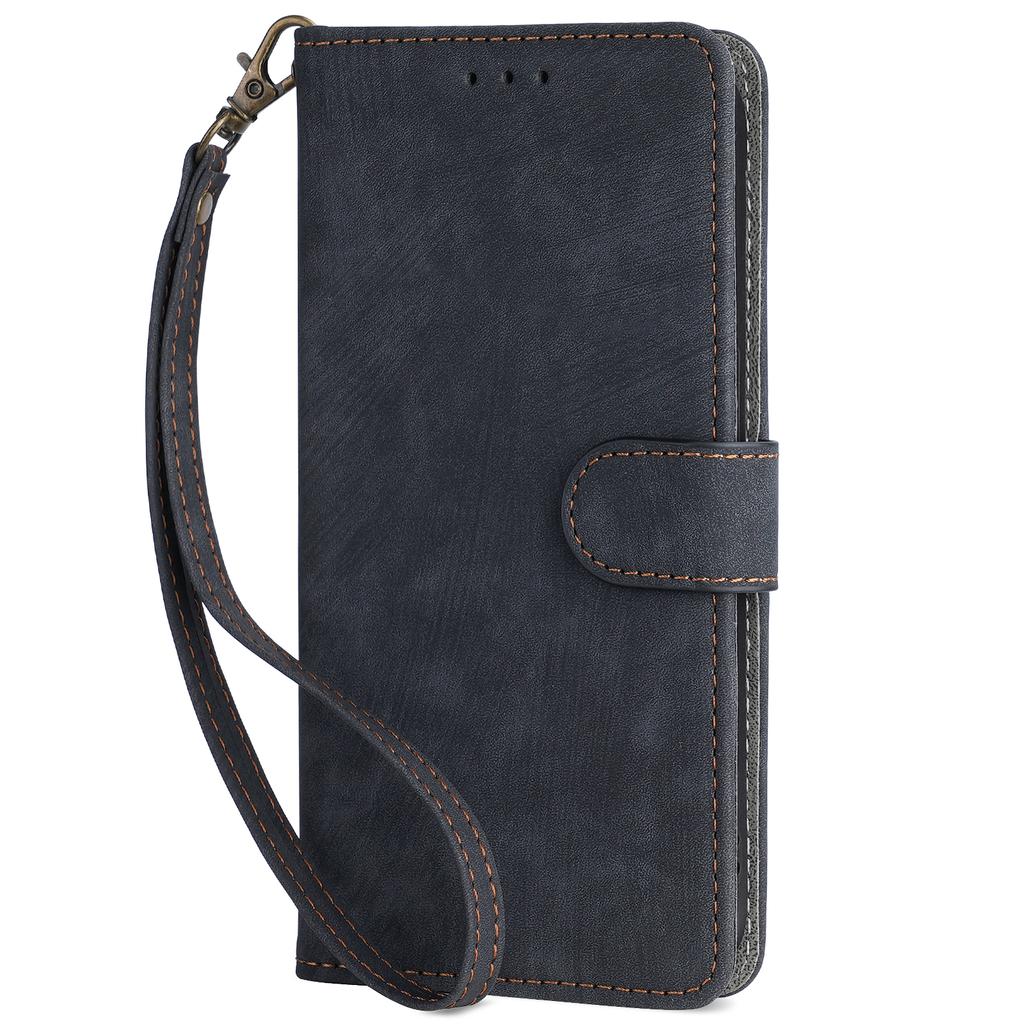For Sony Xperia 10 V Leather Wallet Stand Phone Cover RFID Blocking Protective Case with Strap