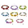 Adjustable Flowers Leaves Headband Elegant Headpiece Women Girls Hair Accessories Wreath Garland Wedding Headwear