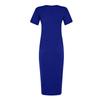 Damenmode Sexy Farbe Tasche Hüfte Elastizität Kurzarmkleid