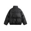 Unisex Frosted PU Leather Puffer Jacket: Winter Heavyweight Stand-up Collar, Thick Warm Loose Fit, Casual Outerwear for Men and Women.