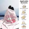 1pc strawberry my melody blanket Lightweight Flannel Throw for Sofa Bed Travel Camping Livingroom Office Couch Chair