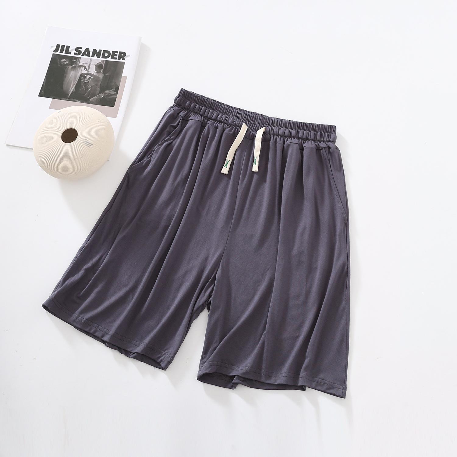 

Мужские летние свободные шорты из модального хлопка - Большие размеры, повседневная пляжная одежда XXL (90-180 jin)