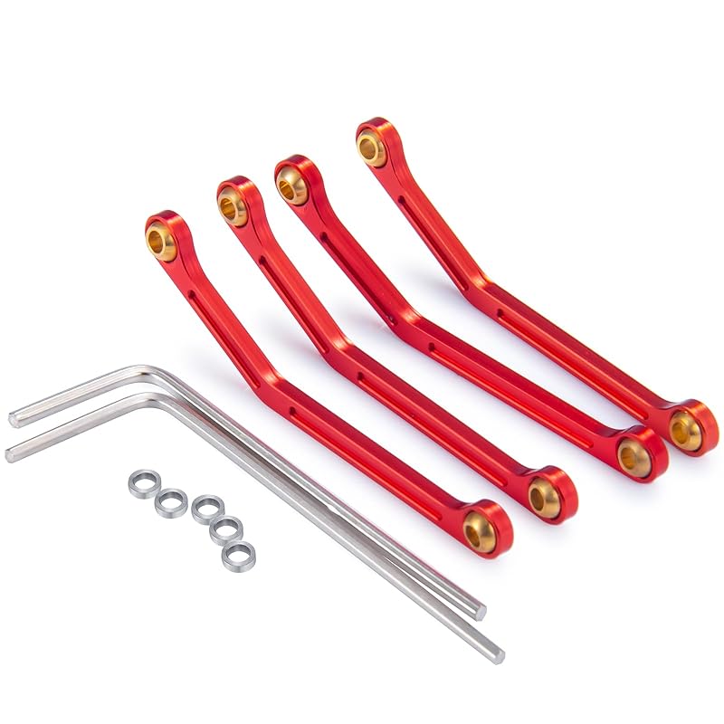 

TRZX metal RC rod linkage upgrade parts 1/18 For Kyosho Jimny (red)