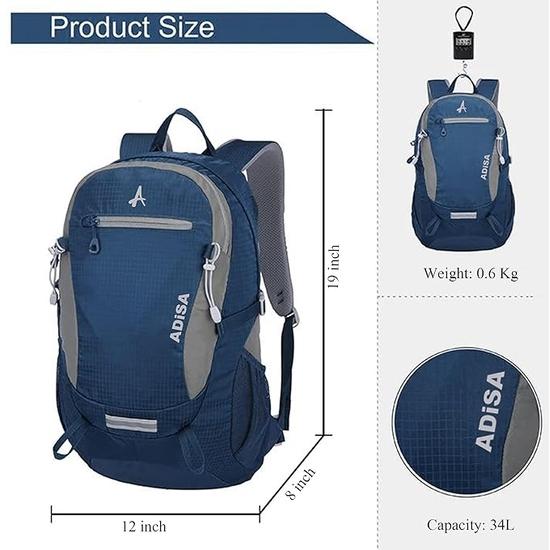 ADISA PREMIUM Laptop Backpack Bag with 15.6 Inch for Men Women Boys Girls for College Office Travel (BP054)