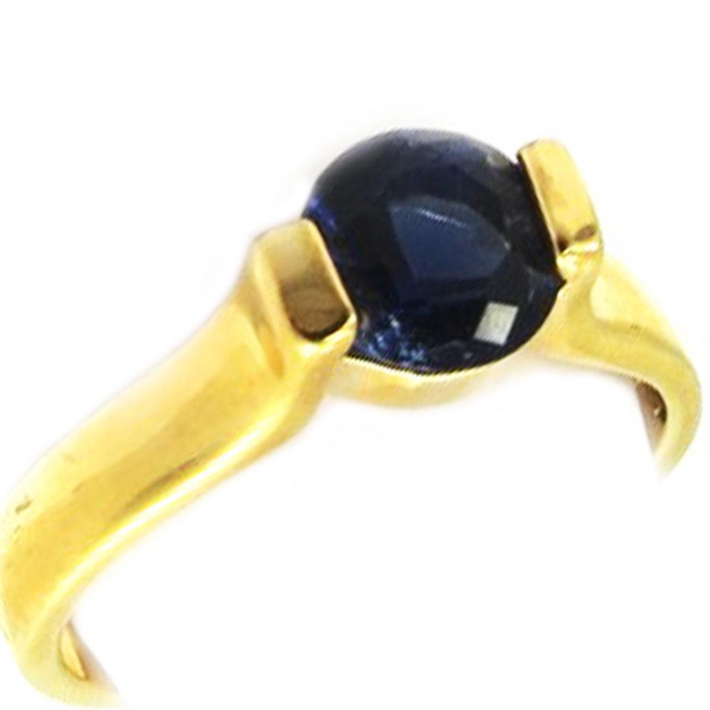 Gold Plated Ring with Sapphire Oxide