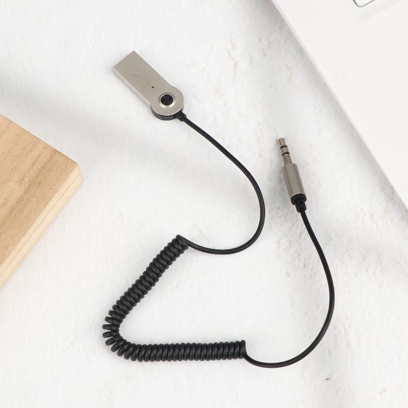 

Bluetooth Adapter Cable Wireless Receiver 3.5Mm Jack Aux Usb Speaker Audio Stereo Hifi Mic Handsfree Music For Car onesize