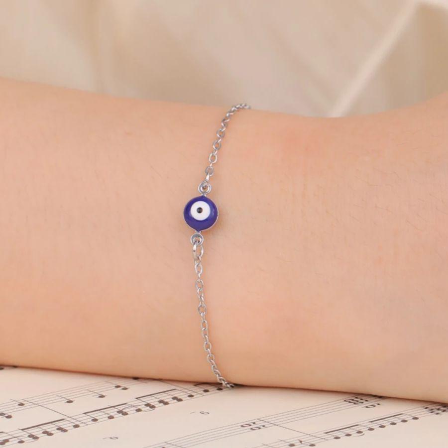 LIKGREAT Blue Evil Eye Bracelets for Women Girl Teen Protection Turkish Good Luck Bracelet Talisman Jewelry Gift