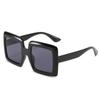 Vintage Oversized Square Gradient Sunglasses For Women New Luxury Brand Leopard Brown Uv400 Sun Glasses Men Chic Shades Pink