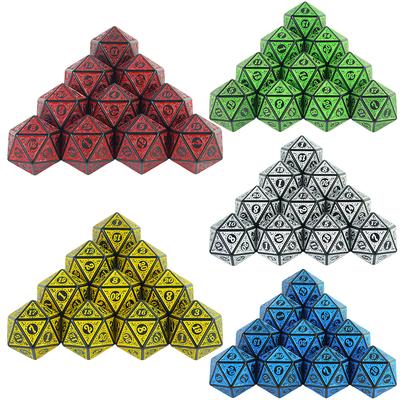 10pcs 20 Sided Polyhedral Dice Set for DND RPG Role Playing Game Table Games